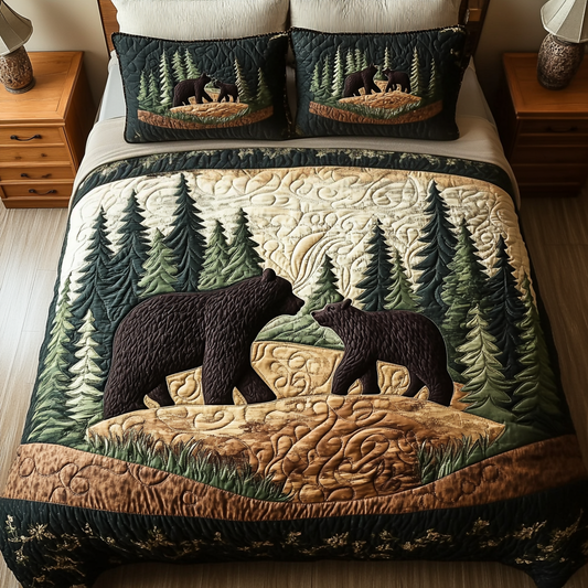 Pine Slumber 3-Piece Quilted Bedding Set NCU0VH5310