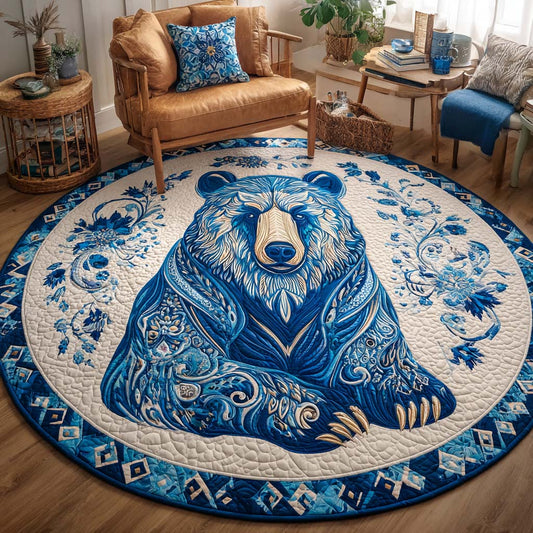 Pine Stalker Quilted Round Mat NCU0TD232