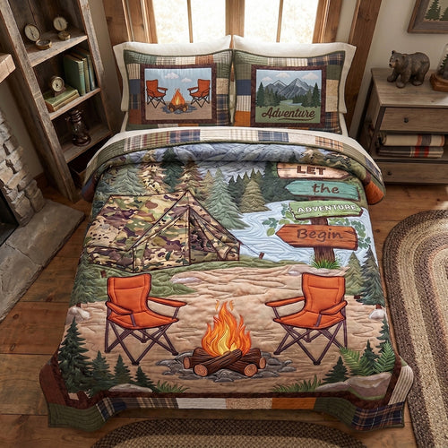 Pine Valley Peace 3-Piece Quilted Bedding Set NCU0PT11692