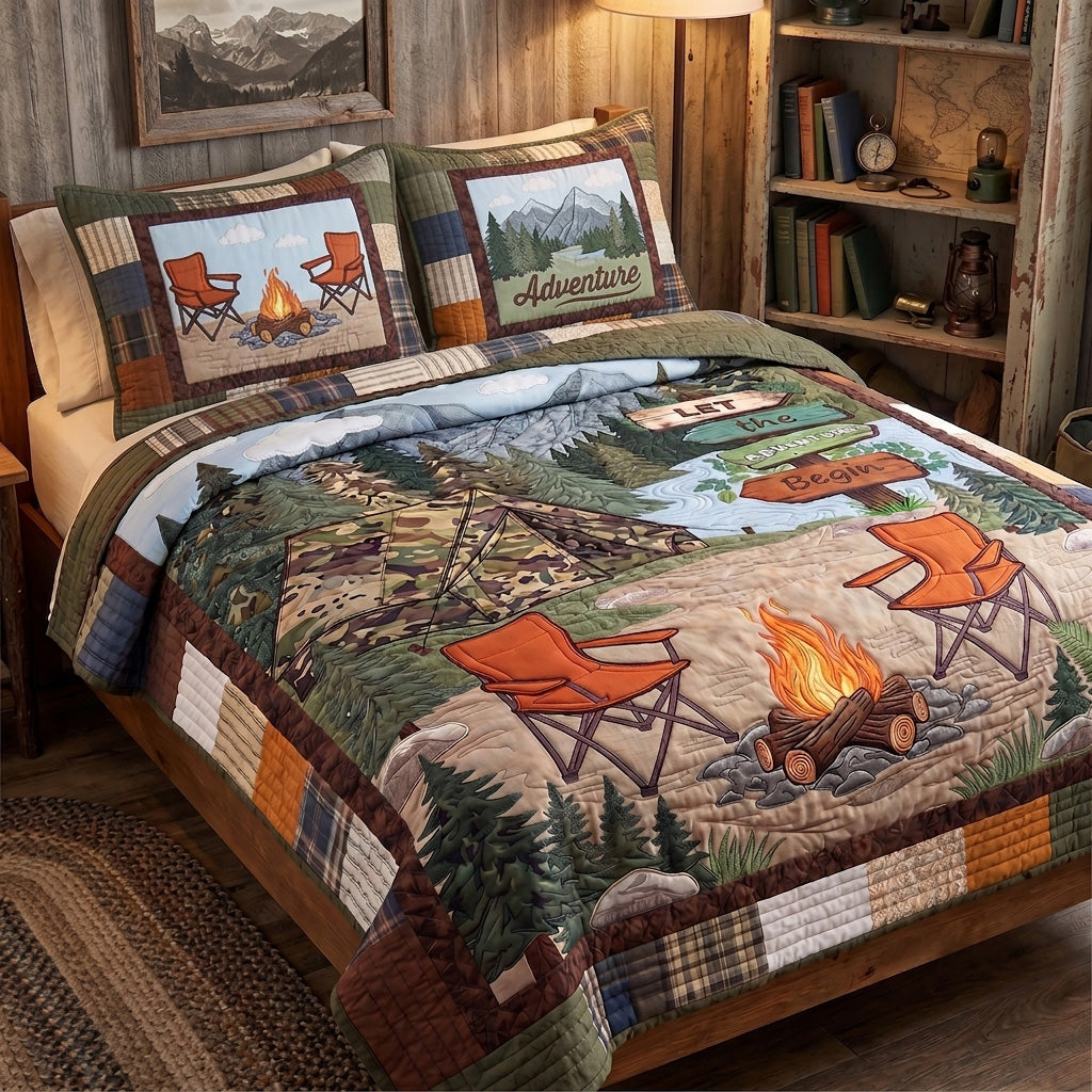 Pine Valley Peace 3-Piece Quilted Bedding Set NCU0PT11692