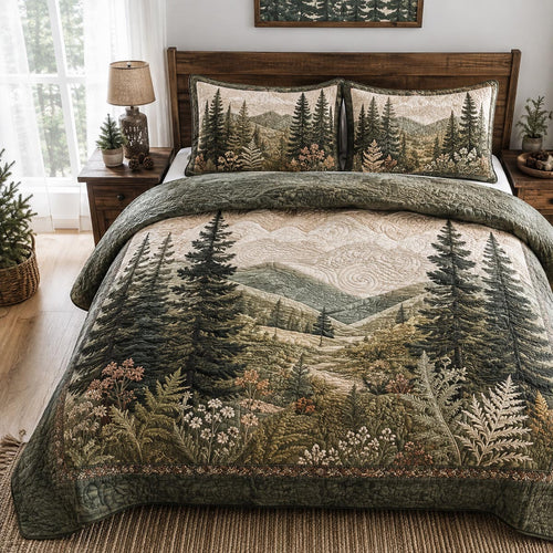 Pine Valley Vista 3-Piece Quilted Bedding Set NCU0DV10070
