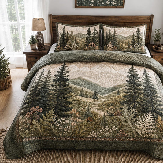 Pine Valley Vista 3-Piece Quilted Bedding Set NCU0DV10070