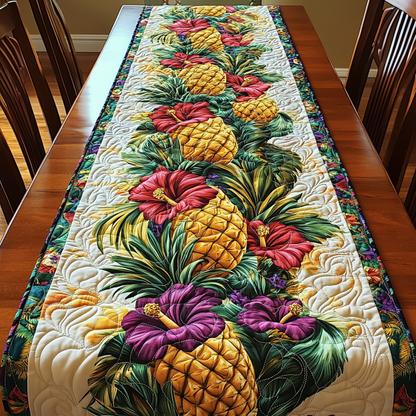 Pineapple Paradise Quilted Table Runner NCU0DK5913