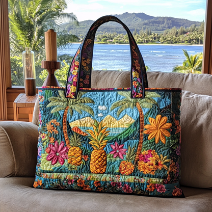 Ocean Quilted Tote Bag NCU0VT210