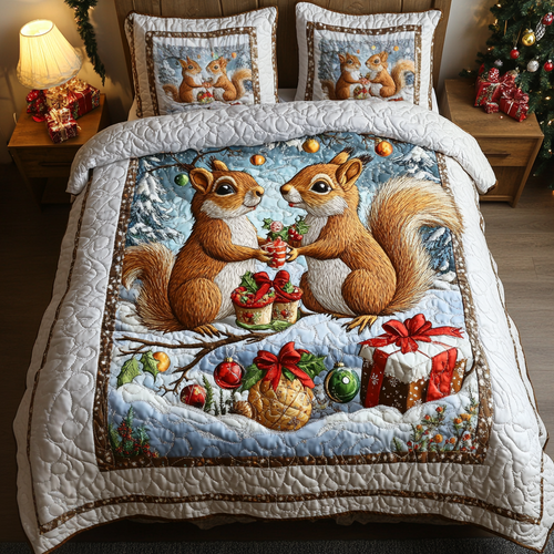 Pinecone Pals 3-Piece Quilted Bedding Set NCU0VH776