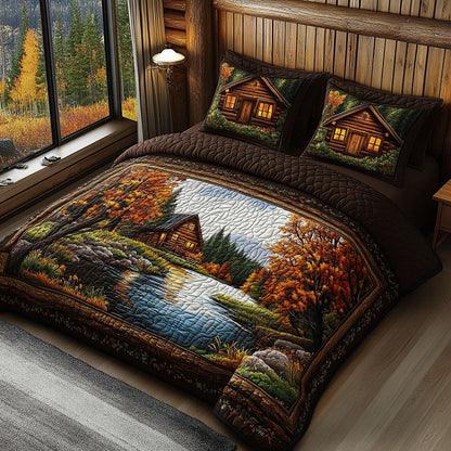 Pinewood Dreams 3-Piece Quilted Bedding Set NCU0PT3253