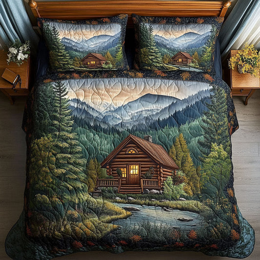 Piney Ridge 3-Piece Quilted Bedding Set NCU0PT6755