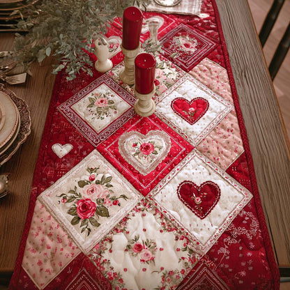 Cottage Heart Quilted Table Runner NCU0VT366