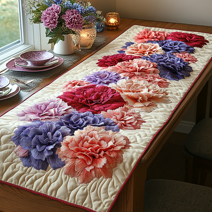 Pink Grace Quilted Table Runner NCU0DV5048