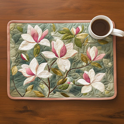 Pink Magnolia Charm Quilted Placemat NCU0NT4207