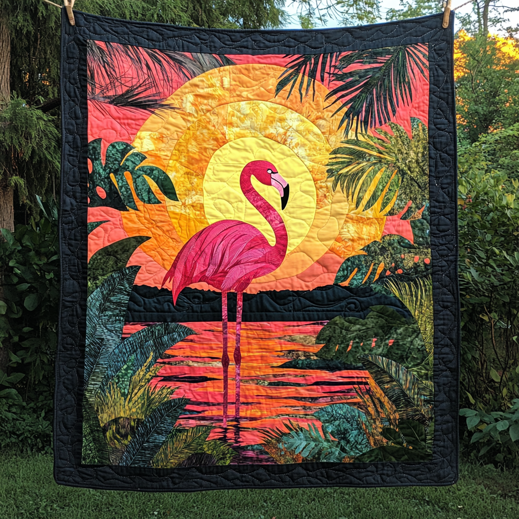 Pink Paradise Quilted Blanket NCU0DK671