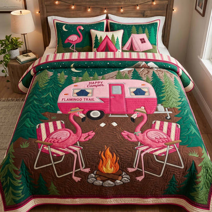 Camping 3-Piece Quilted Bedding Set NCU0VT382