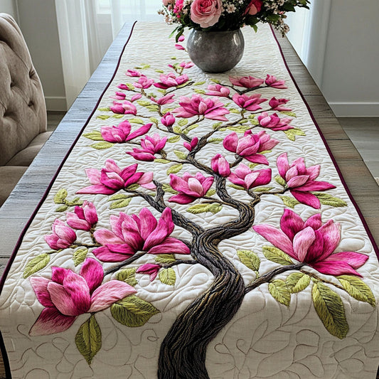 Pink Serenity Quilted Table Runner NCU0NT6908