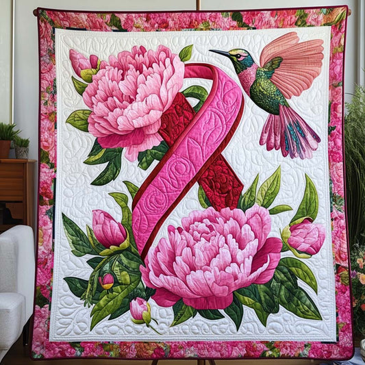 Pink Strength Quilted Blanket NCU0NT9564