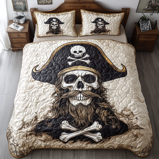 Pirate Curse 3-Piece Quilted Bedding Set NCU0DK6238