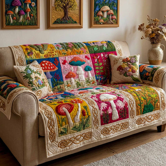 Pixie Garden Quilted Sofa Cover NCU0XD2414