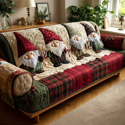 Plaid Beard Buddies Quilted Sofa Cover NCU0PT10478