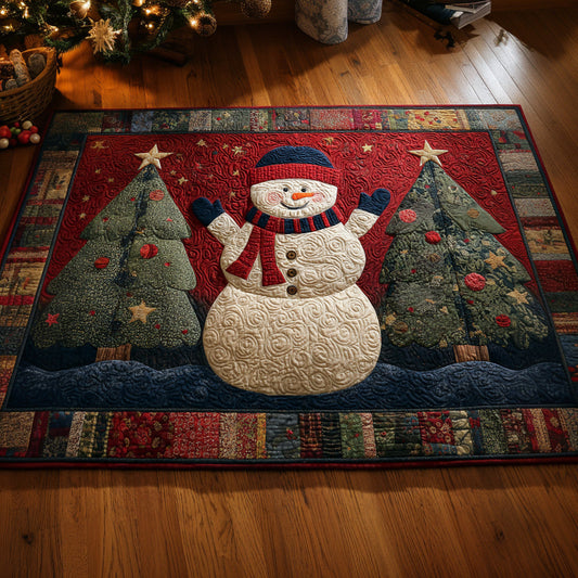Plaid Snowman Grove Area Rug NCU0HH1330