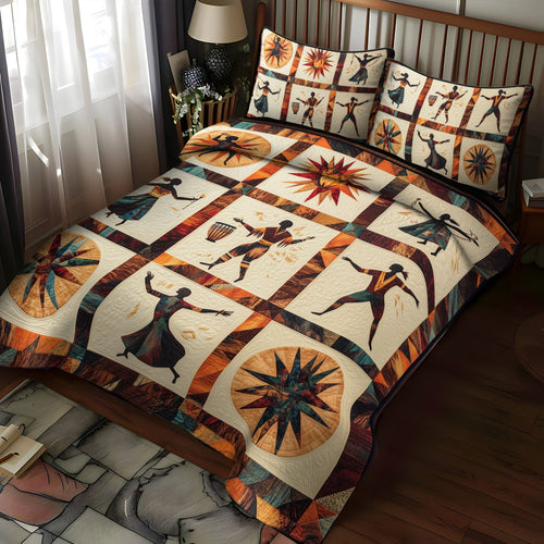 Plains Spirits 3-Piece Quilted Bedding Set NCU0PT7324