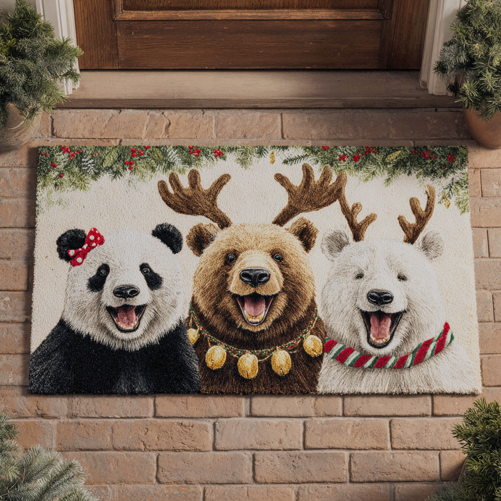Playful Bear Trio Doormat NCU0HH901