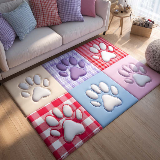 Playful Candy Paw Area Rug NCU0XD2199
