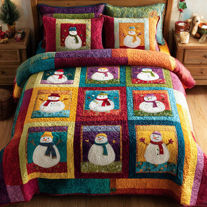Playful Penguins 3-Piece Quilted Bedding Set NCU0TV1066