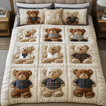 Plush Haven 3-Piece Quilted Bedding Set NCU0VH3370