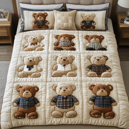 Plush Haven 3-Piece Quilted Bedding Set NCU0VH3370