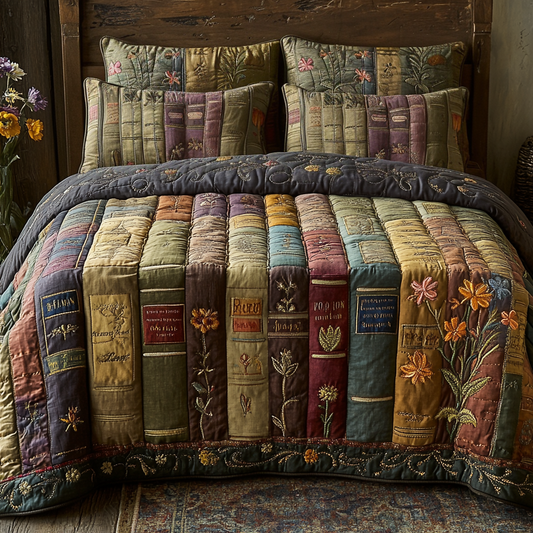 Poetic Dreams 3-Piece Quilted Bedding Set NCU0VL2546