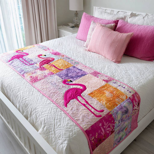 Poised in Pink Quilted Bed Runner NCU0PT8495