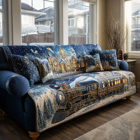 Polar Express Quilted Sofa Cover NCU0DV8352