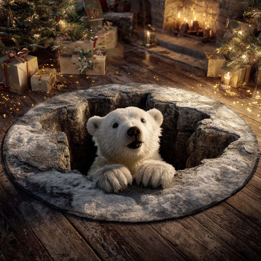 Bear Round Carpet NCU0VT324