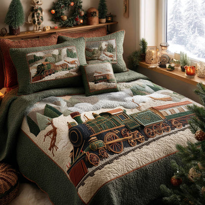 Polar Journey 3-Piece Quilted Bedding Set NCU0DV8212