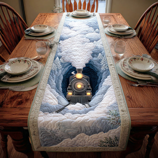 Polar Train Trail Quilted Table Runner NCU0TD1074