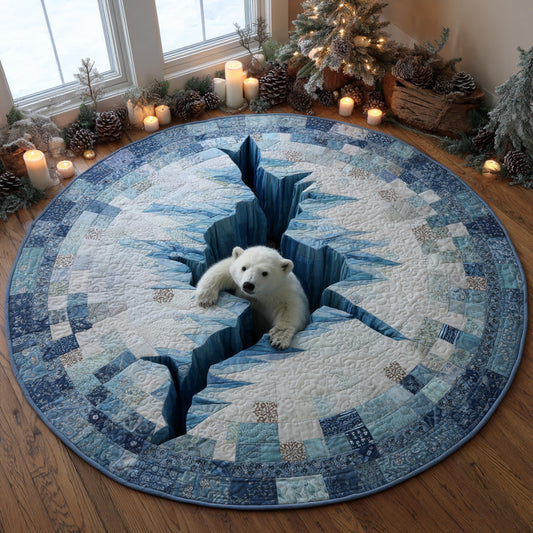 Polar Whispers Quilted Round Mat NCU0DV7658