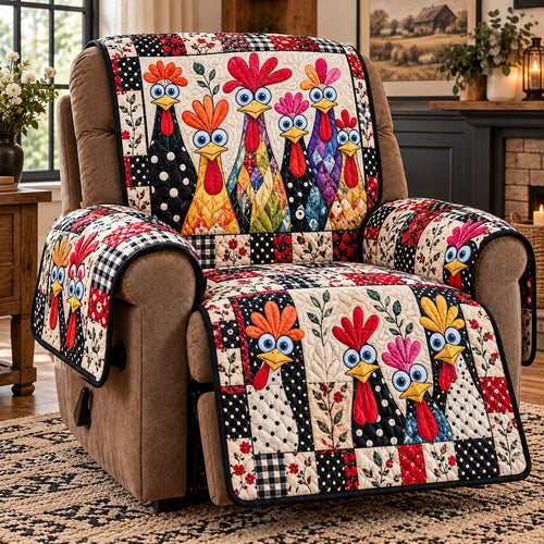 Polka Dot Farmhouse Quilted Sofa Cover NCU0PT12271