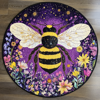 Pollen Dance Quilted Round Mat NCU0VH5142