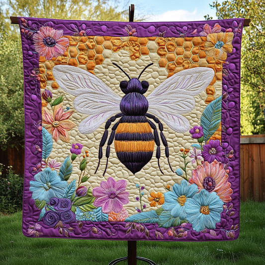 Pollinator Paradise Quilted Blanket NCU0DK2259