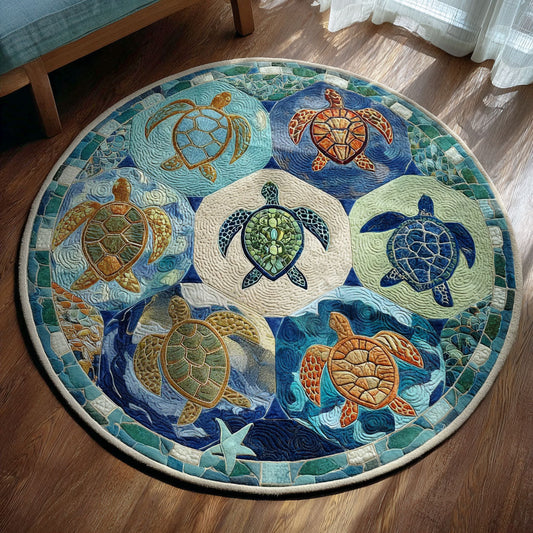 Polynesian Drift Round Carpet NCU0PT9854