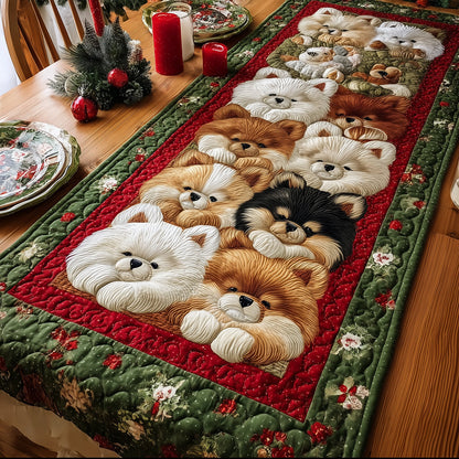 Pomeranian Magic Quilted Table Runner NCU0TH3394