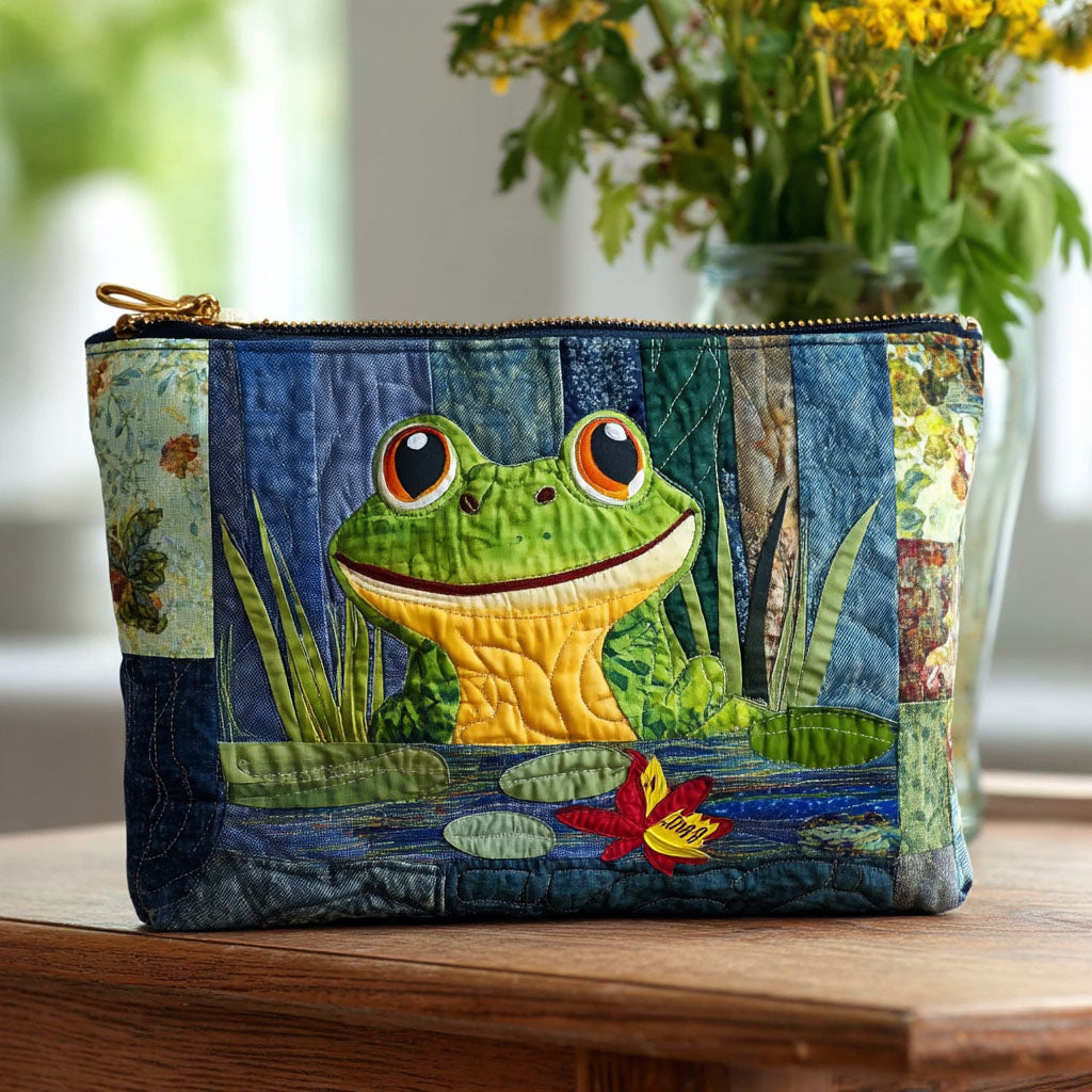 Pond Party Quilted Zipper Pouch NCU0PT8408