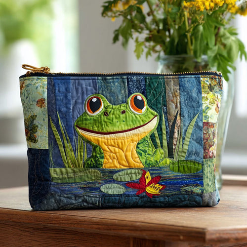 Pond Party Quilted Zipper Pouch NCU0PT8408