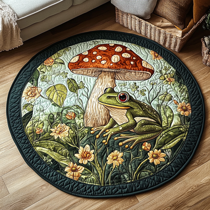 Pond Bloom Quilted Round Mat NCU0VH5257