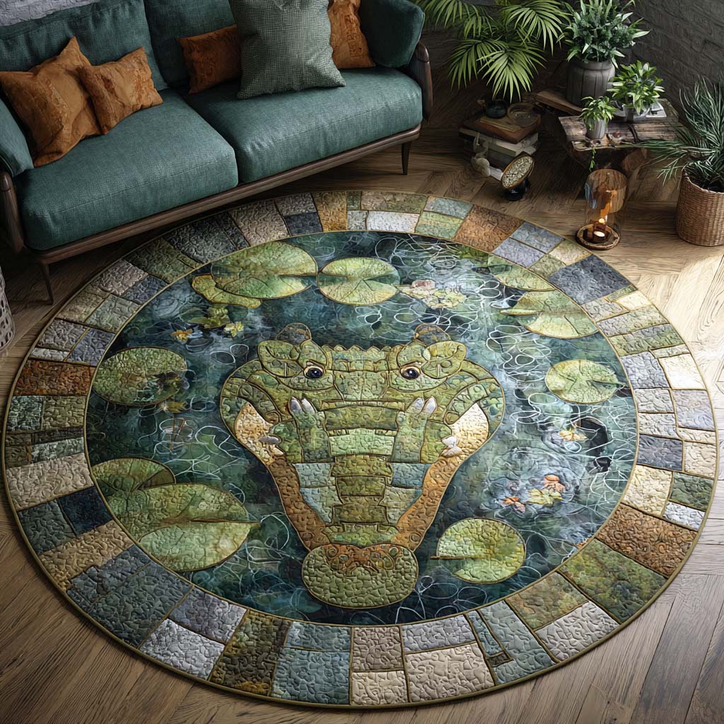 Pond Guardian Quilted Round Mat NCU0XD1107