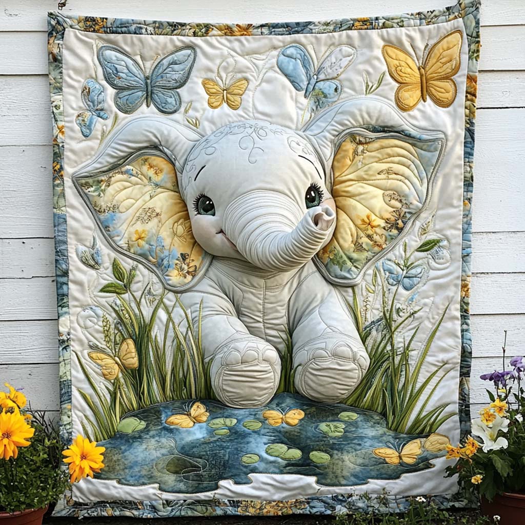 Elephant Quilted Blanket NCU0VT188