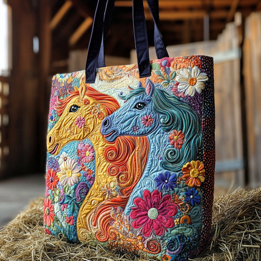 Pony Groove Quilted Tote Bag NCU0DV7007