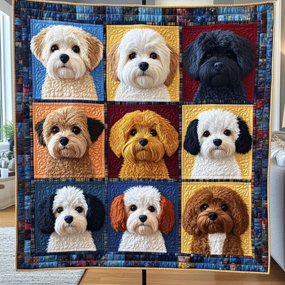 Pooch Portraits Quilted Blanket NCU0PT3691