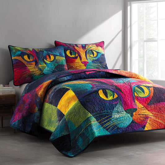 Pop Art 3-Piece Quilted Bedding Set NCU0VL3183