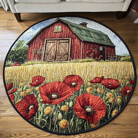 Poppy Lane Quilted Round Mat NCU0VH4911