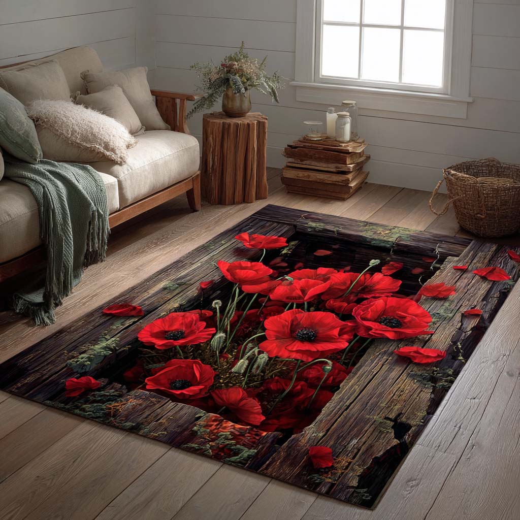Poppy Meadow Area Rug NCU0XD998 – Vantique